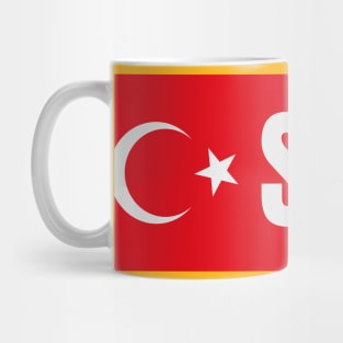 Sivas City in Turkish Flag Mug